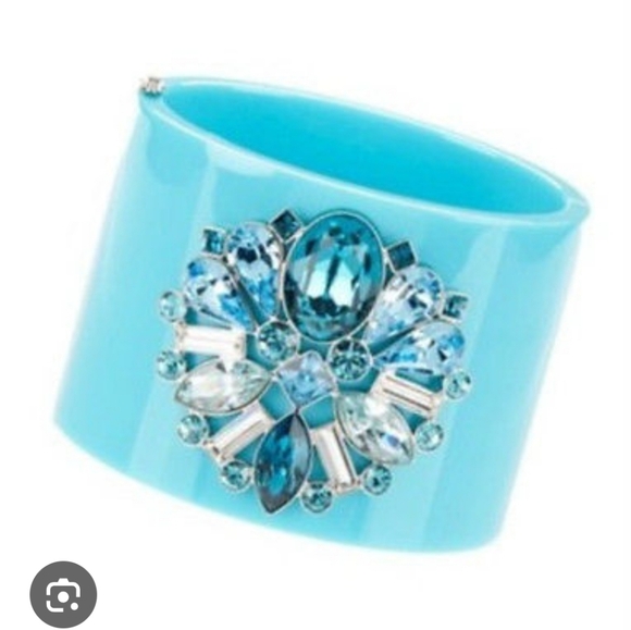Vintage Swarovski Triumphal Blue Garanzia Bangle Bracelet - Picture 13 of 16